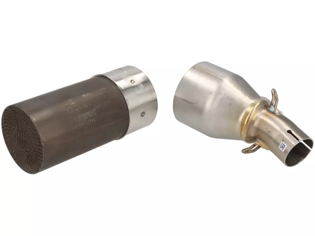 Avgasrör -AKRAPOVIC Black Slip-On Line (SS)- Vespa GTS Super HPE 300 (Euro 5, ZAPMD3100, ZAPMD3101, ZAPMD3101, ZAPMD3103, ZAPMD3104) - Vespa GTV 300ie Keyless HPE ABS (2023, ZAPMD3108) - Svart rostfritt stål