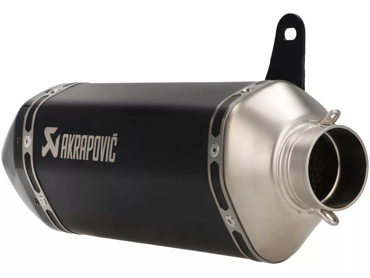 Escape -AKRAPOVIC Slip-On Line (SS), Euro 5- Vespa GTS 125 (ZAPMD3200, ZAPMD3201), Vespa GTS Super 125 (ZAPMD3200) - acero inoxidable negro