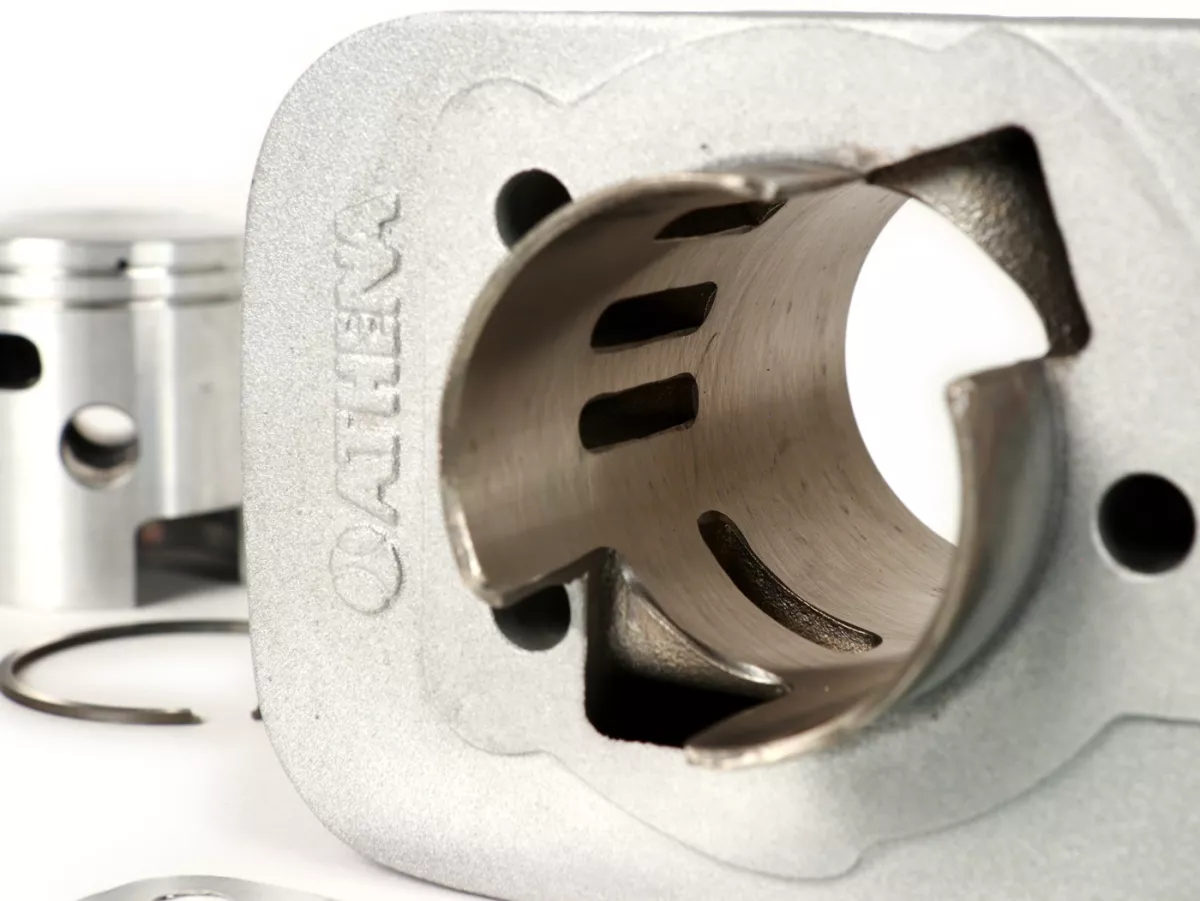 Cylinder -ATHENA 63 ccm aluminium Ø43mm- Piaggio Bravo, Ciao, Boxer, Si (kolvstift = Ø 12mm)