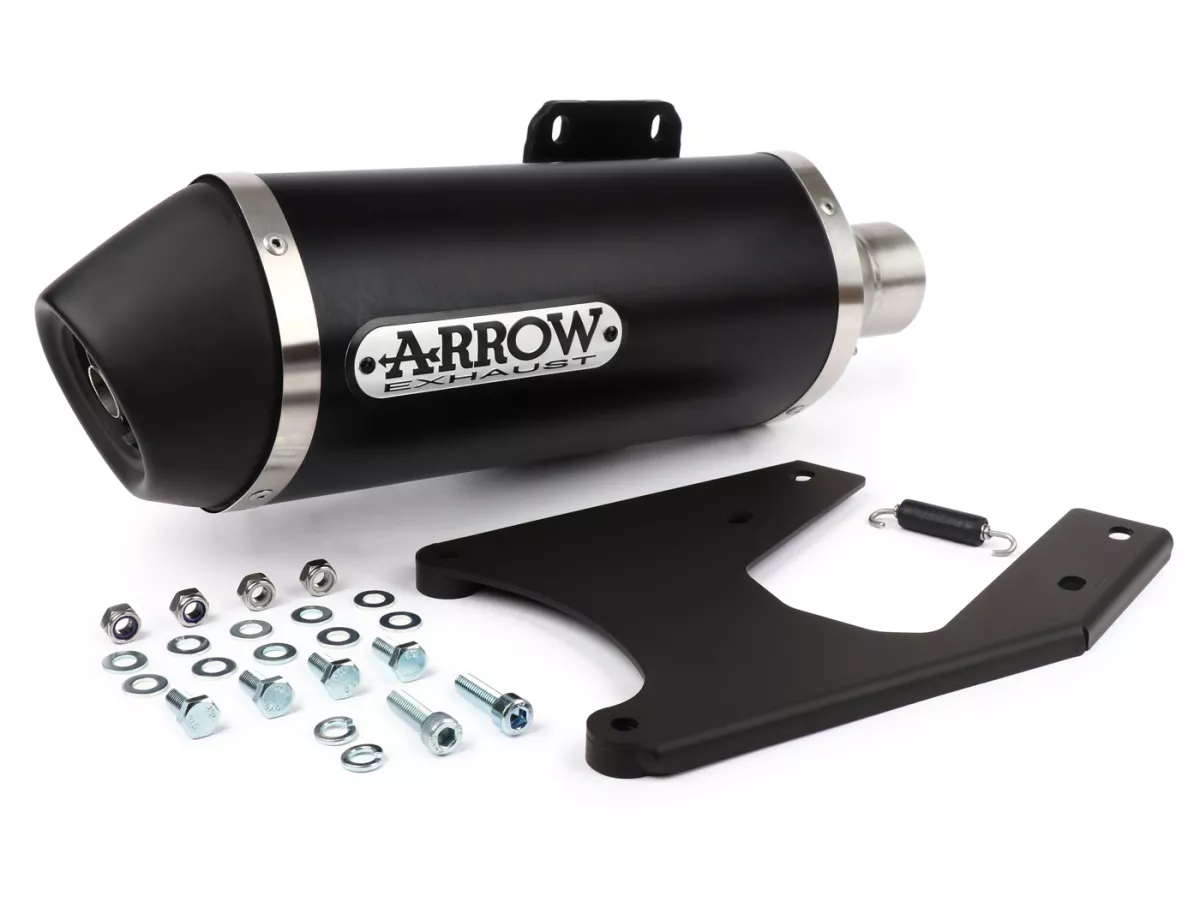 Silenziatore posteriore- ARROW Urban- Alluminio scuro- Vespa Primavera 125 (ZAPM81100) 2014-2016, Vespa Primavera 125 (ZAPM81101) 2014-2016, Vespa Primavera 125 (ZAPM81102) 2014-2016