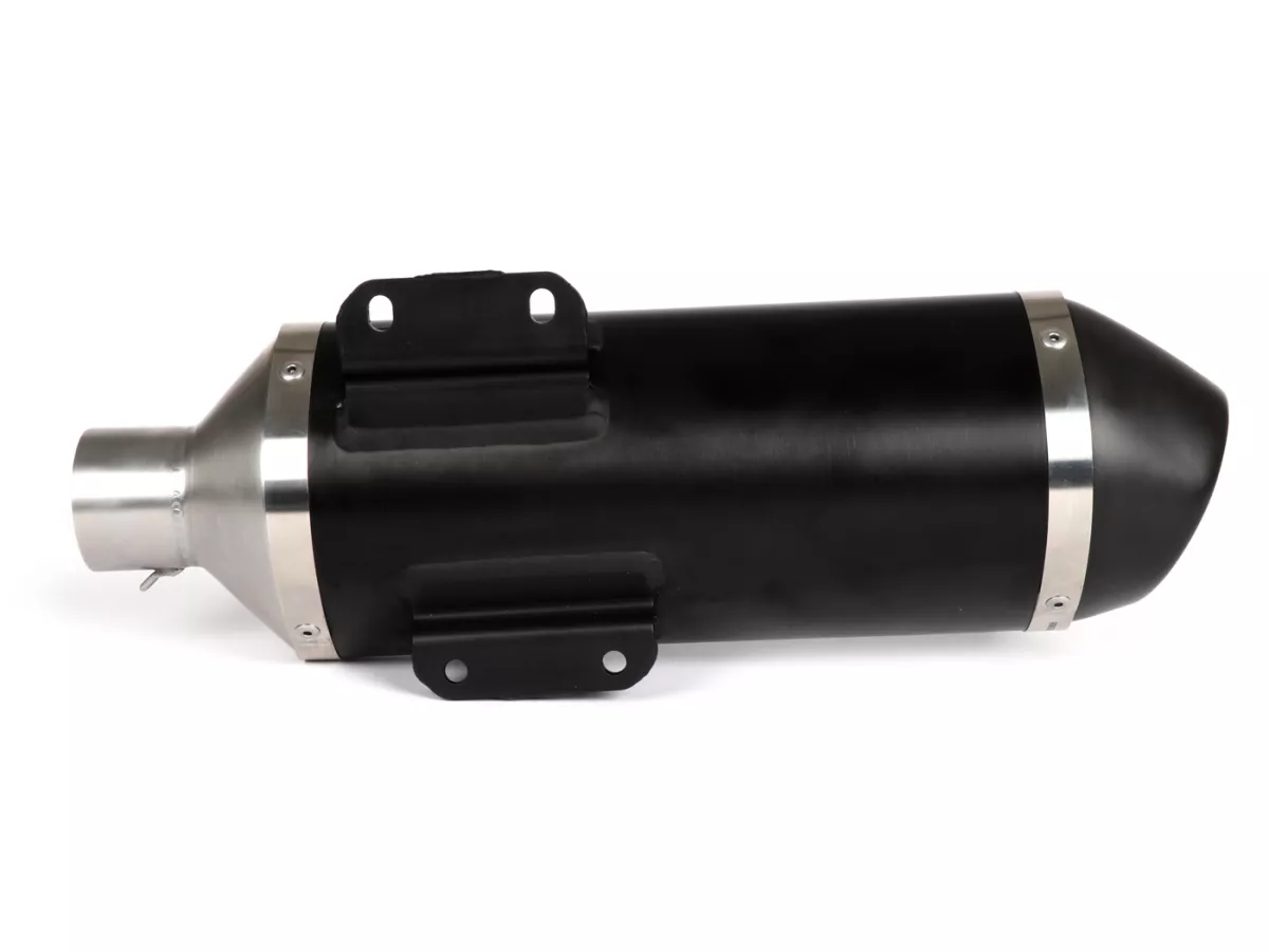 Silenziatore posteriore- ARROW Urban- Alluminio scuro- Vespa Sprint 125i IGET (ZAPMA13) 2017-, Vespa Primavera 125i IGET (ZAPMA11) 2017-.