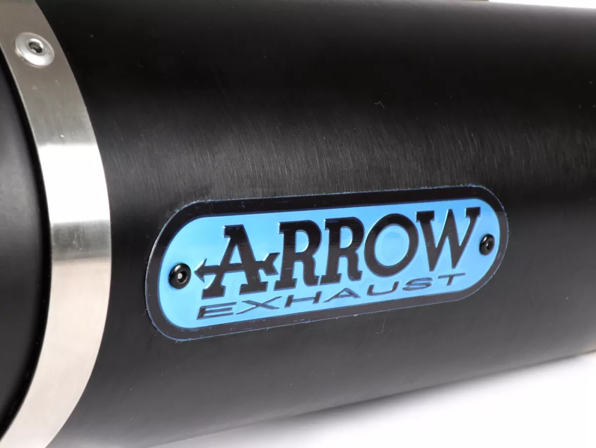 Silenziatore posteriore- ARROW Urban- Alluminio scuro- Vespa Sprint 125i IGET (ZAPMA13) 2017-, Vespa Primavera 125i IGET (ZAPMA11) 2017-.