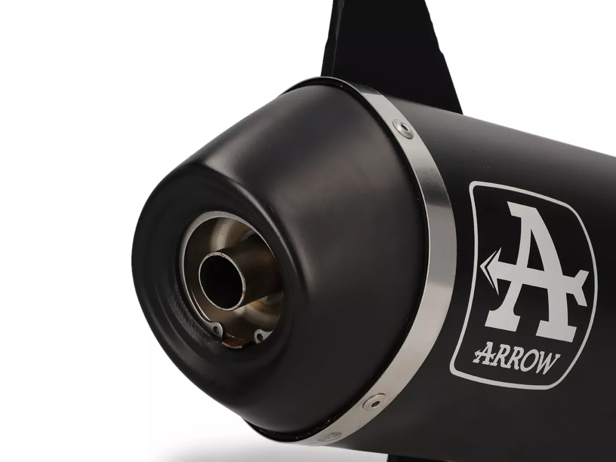 Avgasrör -ARROW- Urban Dark Aluminium- Vespa GTS Super HPE 300 (Euro 5, ZAPMD3100, ZAPMD3101, ZAPMD3101) - med katalysator (2021-) Euro 5