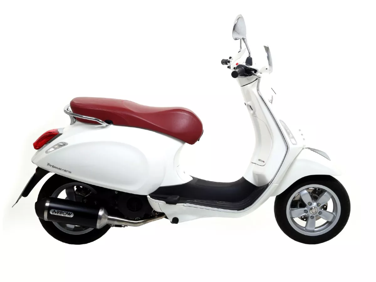 Scarico -ARROW- Urban Dark Aluminium- Vespa Sprint/Primavera 125-150 (2014-2016)- Racing