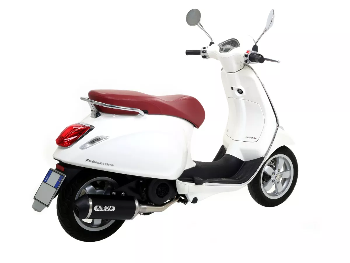 Scarico -ARROW- Urban Dark Aluminium- Vespa Sprint/Primavera 125-150 (2014-2016)- Racing