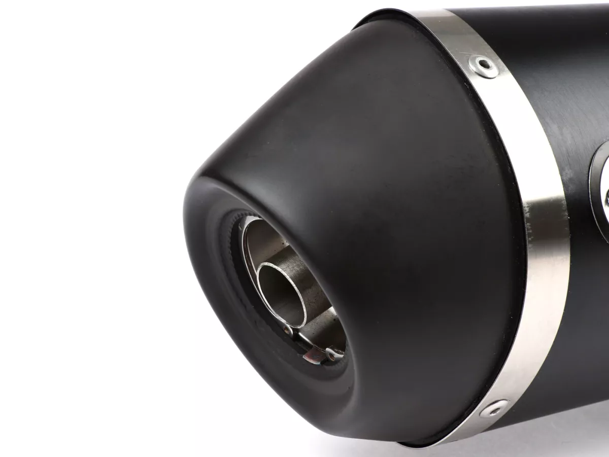 Scarico -ARROW- Urban Dark Aluminium- Vespa Sprint/Primavera 125-150- con catalizzatore (2014-2016)- Euro 3
