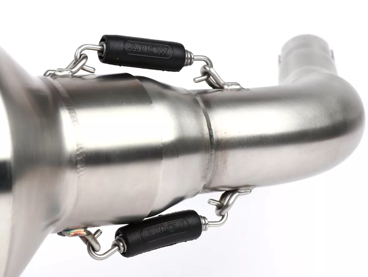 Scarico -ARROW- Urban Dark Aluminium- Vespa GTS 125 (2008-2016)- Racing