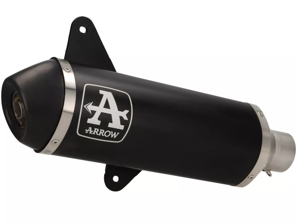 Scarico -ARROW- Urban Dark Aluminium- Vespa GTS300 (2017-), Euro4 (MA3C) - GTS300 HPE, Supertech, Touring, Super (ZAPMA3600), GTV300 Sei Giorni (ZAPMA3302), GTV300 HPE Sei Giorni (ZAPMA362, ZAPMA3602), GTS300 (ZAPMA3300) - Racing