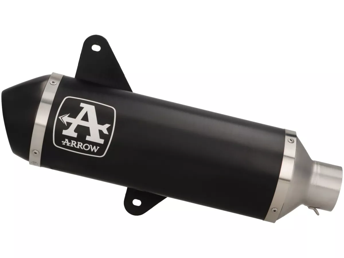 Scarico -ARROW- Urban Dark Aluminium- Vespa GTS300 (2017-), Euro4 (MA3C) - GTS300 HPE, Supertech, Touring, Super (ZAPMA3600), GTV300 Sei Giorni (ZAPMA3302), GTV300 HPE Sei Giorni (ZAPMA362, ZAPMA3602), GTS300 (ZAPMA3300) - Racing