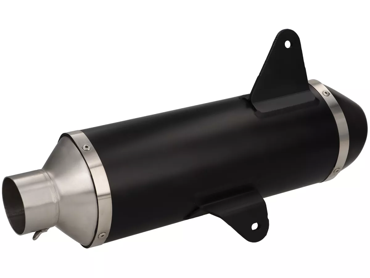 Scarico -ARROW- Urban Dark Aluminium- Vespa GTS300 (2017-), Euro4 (MA3C) - GTS300 HPE, Supertech, Touring, Super (ZAPMA3600), GTV300 Sei Giorni (ZAPMA3302), GTV300 HPE Sei Giorni (ZAPMA362, ZAPMA3602), GTS300 (ZAPMA3300) - Racing