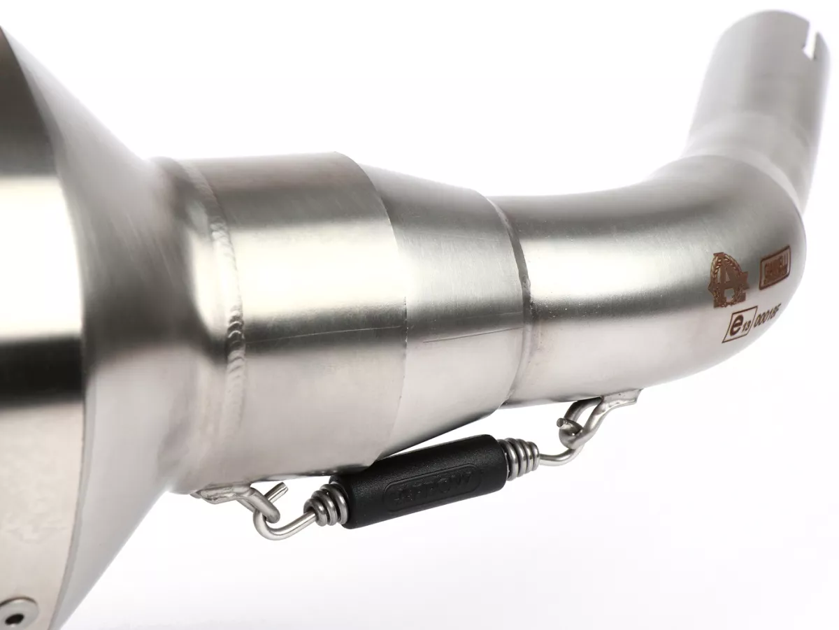 Uitlaat -ARROW- Urban Dark Aluminium- Vespa GTS300 (2017-), Euro4 (MA3C) - GTS300 HPE, Supertech, Touring, Super (ZAPMA3600), GTV300 Sei Giorni (ZAPMA3302), GTV300 HPE Sei Giorni (ZAPMA362, ZAPMA3602), GTS300 (ZAPMA3300) - met katalysator