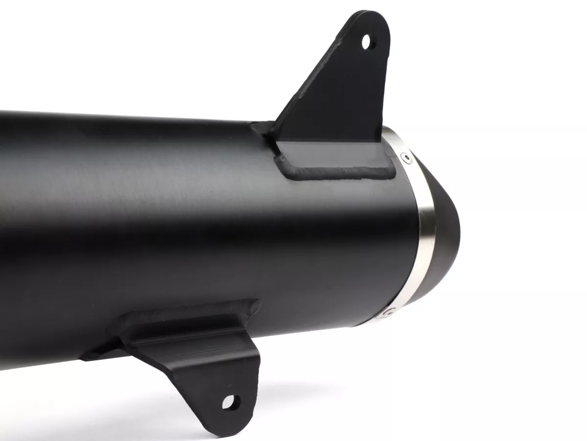 Uitlaat -ARROW- Urban Dark Aluminium- Vespa GTS300 (2017-), Euro4 (MA3C) - GTS300 HPE, Supertech, Touring, Super (ZAPMA3600), GTV300 Sei Giorni (ZAPMA3302), GTV300 HPE Sei Giorni (ZAPMA362, ZAPMA3602), GTS300 (ZAPMA3300) - met katalysator