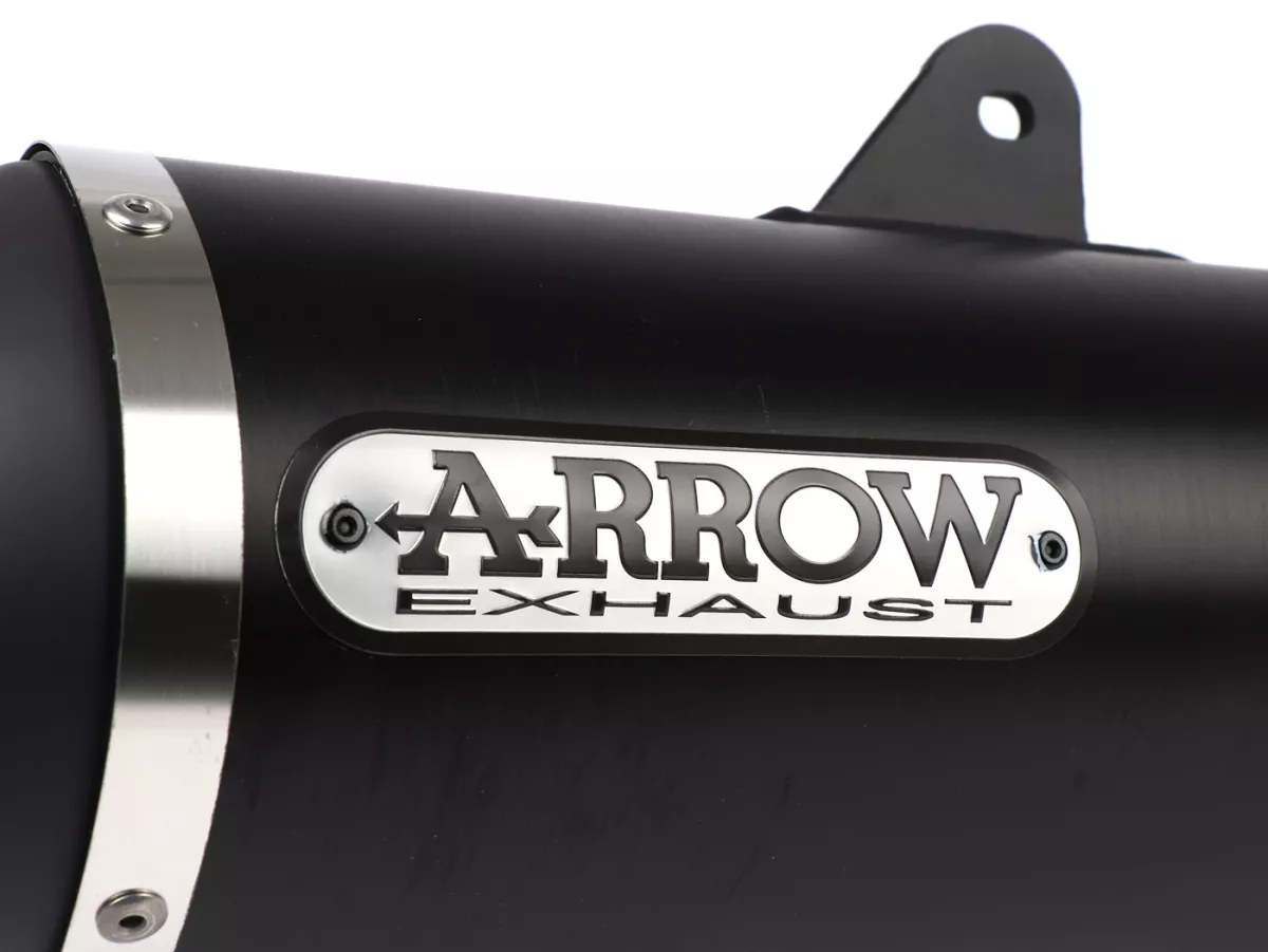 Scarico -ARROW- Urban DarkAluminium- Vespa GTS 125- con catalizzatore (2017-2018)- Euro 4