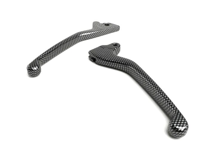 Set di leve freno -QUALITÀ OEM- Classic Gilera Runner DT (sistema frenante Grimeca) - Stile carbonio
