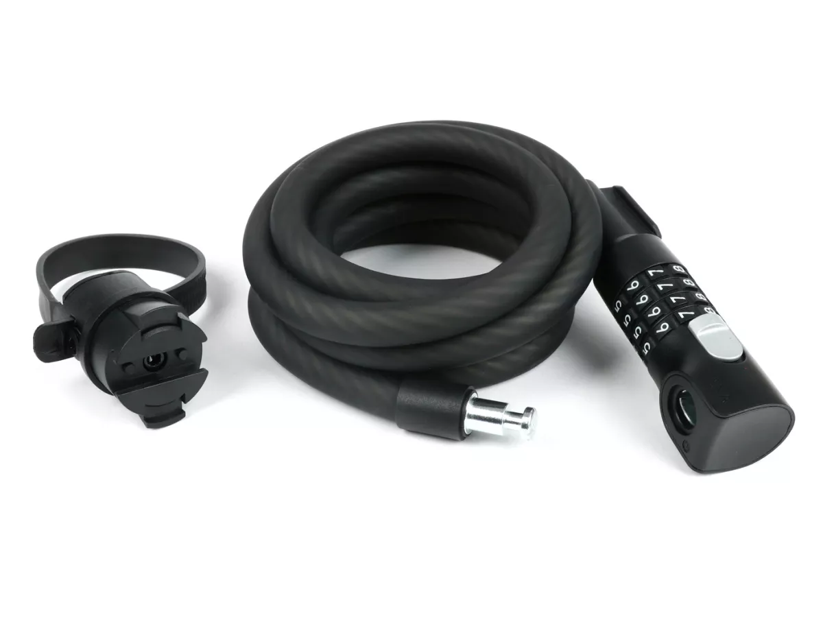 Cerradura de cable - cerradura de combinación -AXA, Resolute C15-180- cable 15mm/180cm, código de combinación