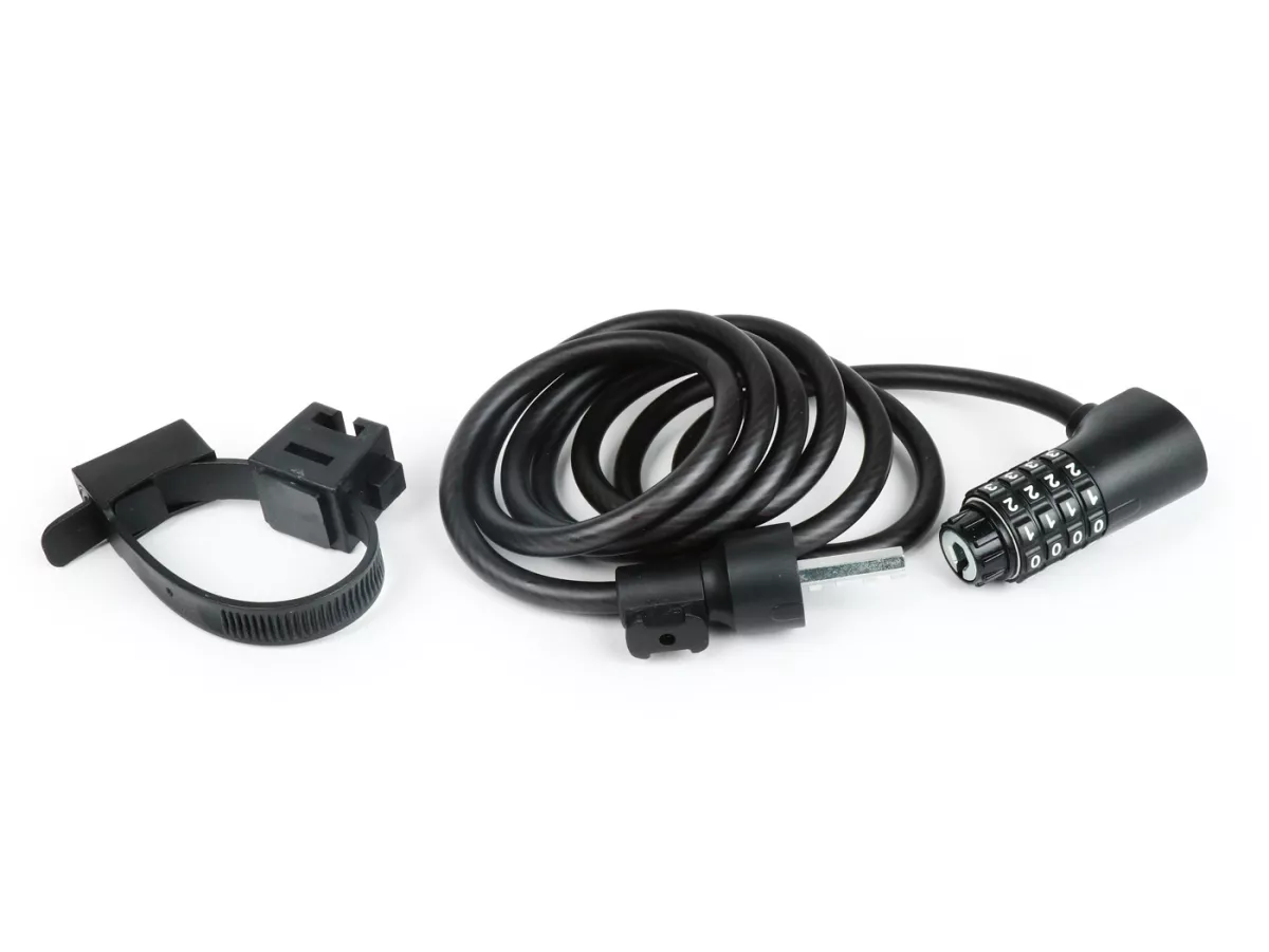 Cerradura de cable - cerradura de combinación -AXA, Resolute C8-180- cable 8mm/180cm, código de combinación