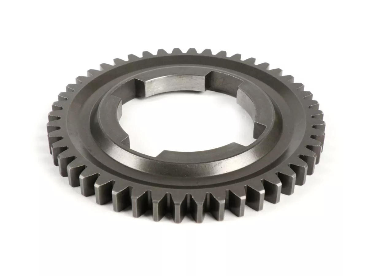 Gigi 4 -BENELLI, gearbox 4-percepatan- Vespa PK S, PK XL1, PK XL2, ETS, V50 (V5A1T dari no. 69444), Special (V5B3T dari no. 94315), Elestart (V5B4T dari no. 1514), PV125 (VMA2T dari no. 150203), ET3 (VMB1T dari no. 8161) - 46 gigi (std)