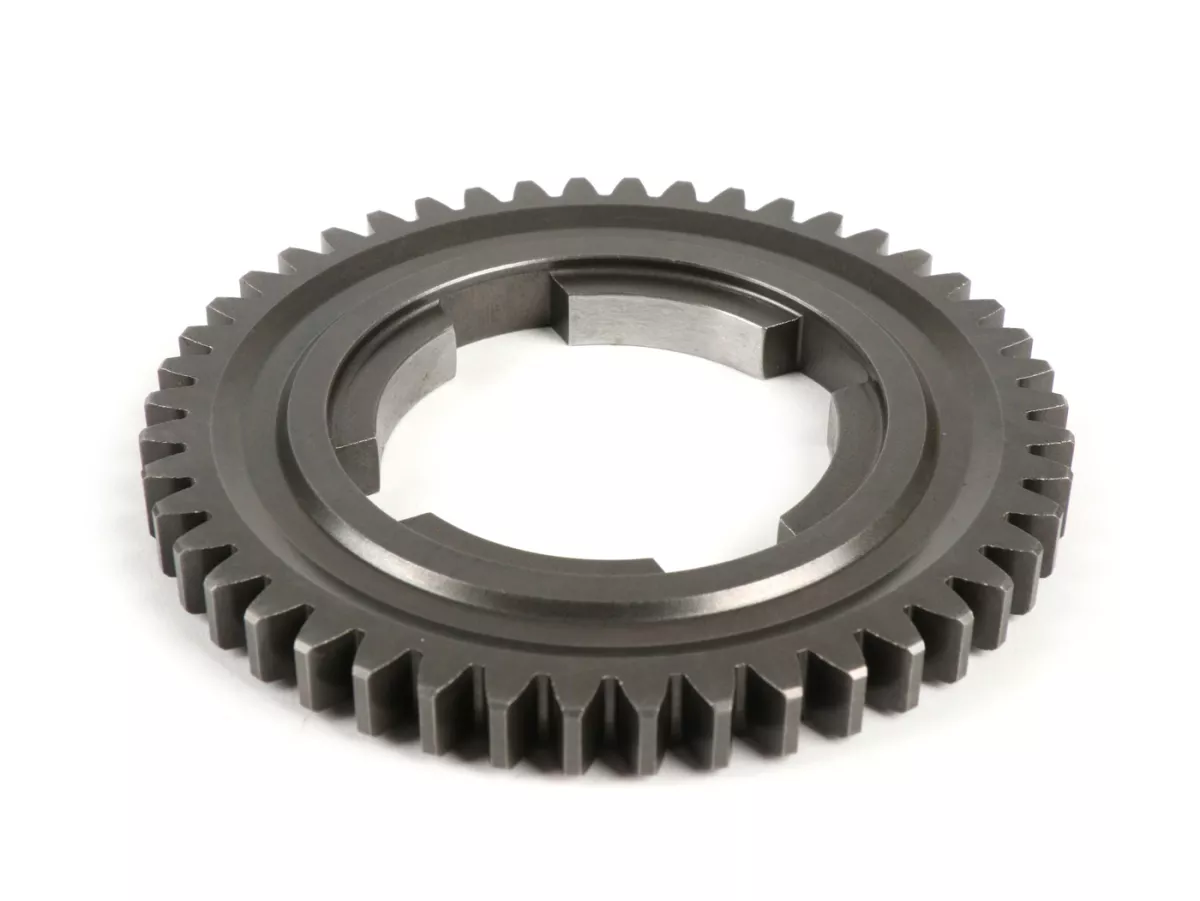 Gigi 4 -BENELLI, gearbox 4-percepatan- Vespa PK S, PK XL1, PK XL2, ETS, V50 (V5A1T dari no. 69444), Special (V5B3T dari no. 94315), Elestart (V5B4T dari no. 1514), PV125 (VMA2T dari no. 150203), ET3 (VMB1T dari no. 8161) - 46 gigi (std)