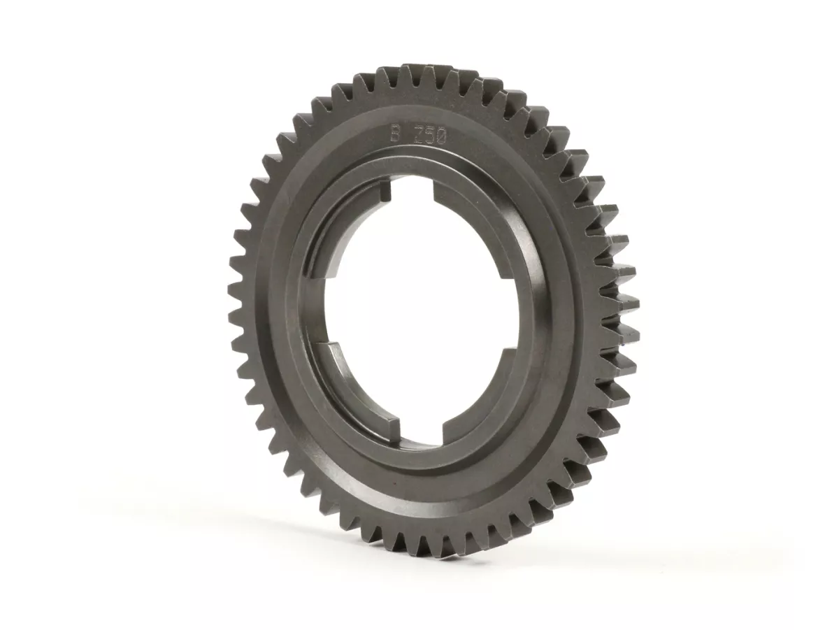 Gigi 3 -BENELLI, gearbox 4-percepatan- Vespa PK S, PK XL1, PK XL2, ETS, V50 (V5A1T dari no. 69444), Special (V5B3T dari no. 94315), Elestart (V5B4T dari no. 1514), PV125 (VMA2T dari no. 150203), ET3 (VMB1T dari no. 8161) - 50 gigi (std)