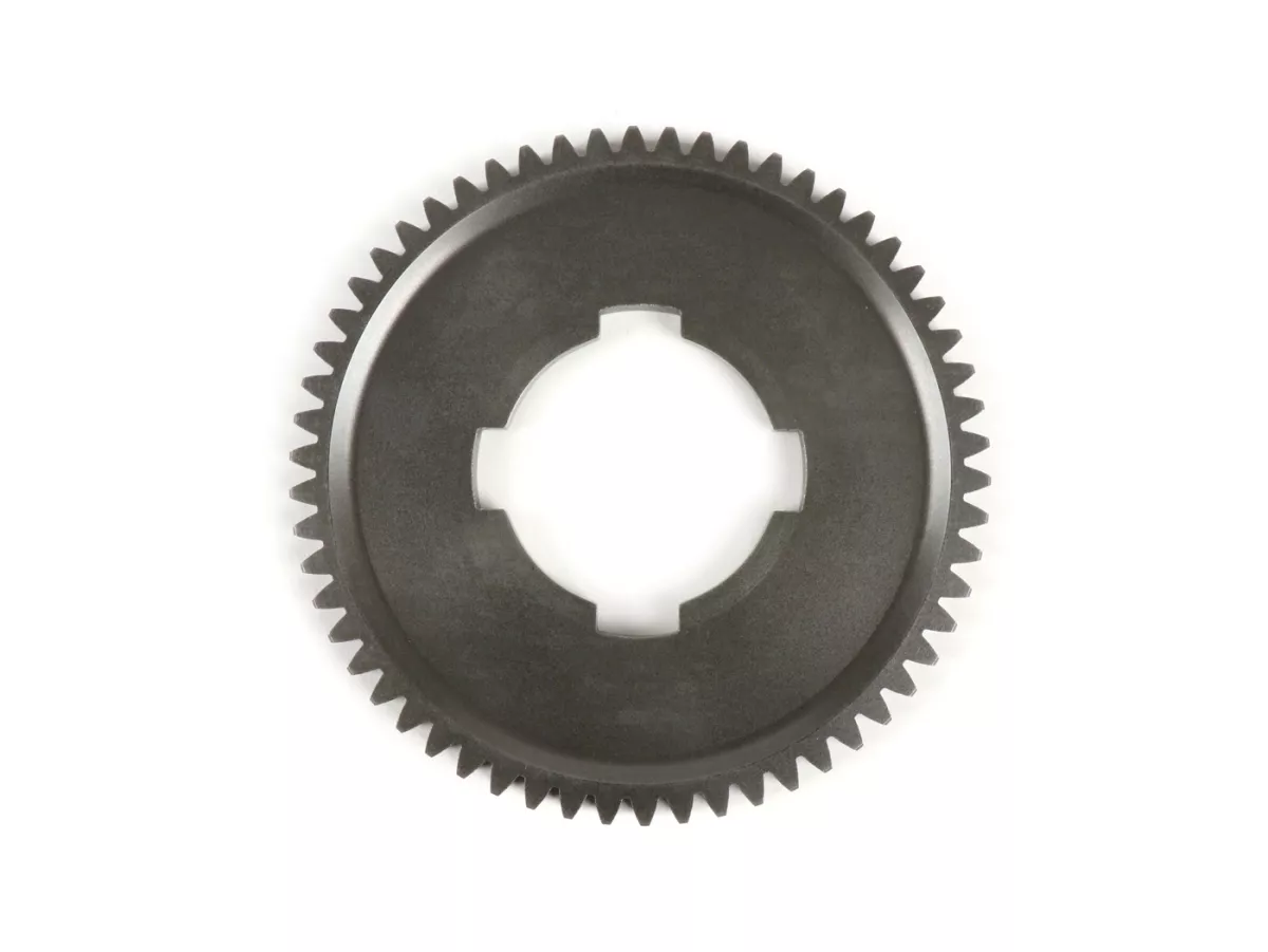 Cambio 1 -BENELLI, 4 marce- Vespa PK S, PK XL1, PK XL2, ETS, V50 (V5A1T dal n. 69444), Special (V5B3T dal n. 94315), Elestart (V5B4T dal n. 1514), PV125 (VMA2T dal n. 150203), ET3 (VMB1T dal n. 8161) - 58 denti (std)