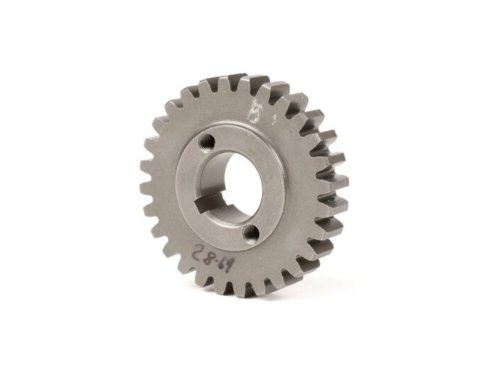 Pinion primer -BENELLI 2.56->2.46- Vespa V50, PV125, ET3, PK50, PK80, PK125 - 28 gigi (bergigi lurus)