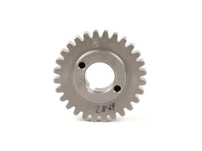 Pinion primer -BENELLI 2.56->2.46- Vespa V50, PV125, ET3, PK50, PK80, PK125 - 28 gigi (bergigi lurus)
