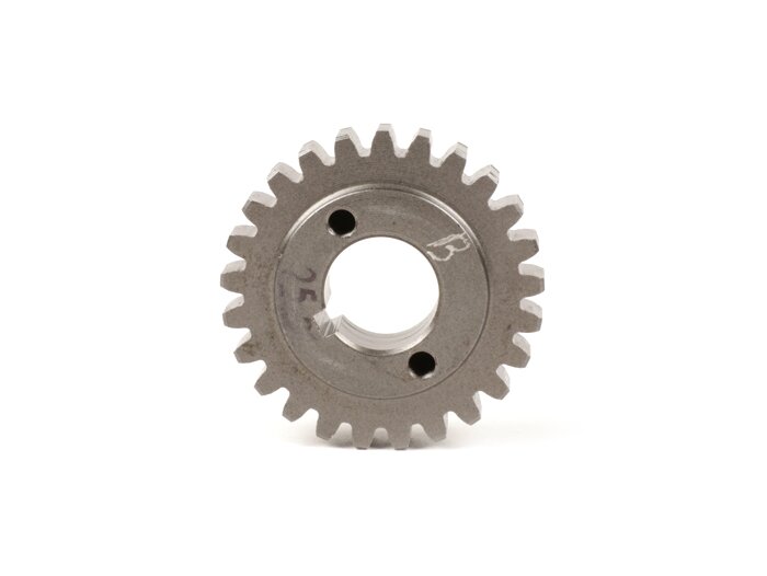 Pignone primario -BENELLI 3.00->2.88- Vespa V50, PV125, ET3, PK50, PK80, PK125 - 25 denti (dentatura diritta)