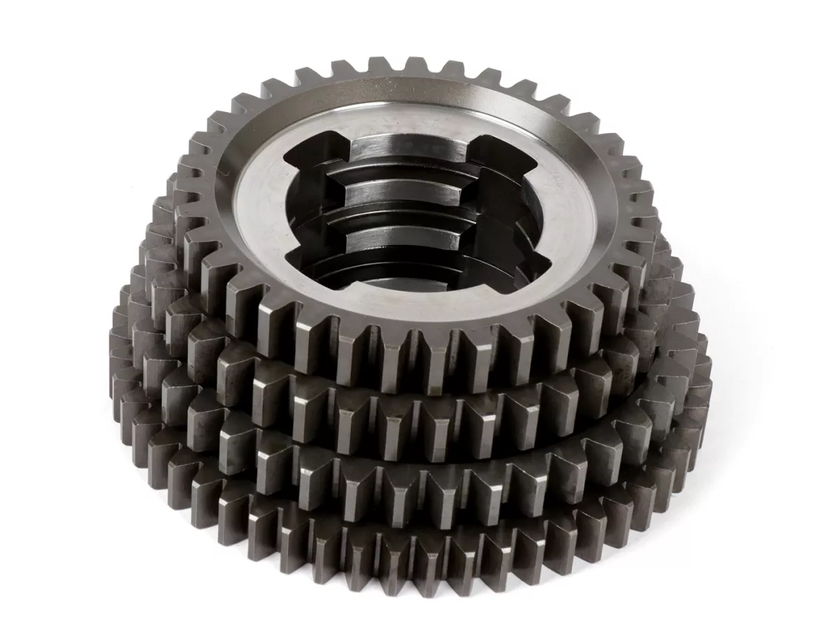 Caja de cambios -BENELLI Tipo Grantour Sport- Vespa PX125, PX150, PX200, T5 125cc, Cosa - 12/55, 13/40, 16/37, 19/35 dientes
