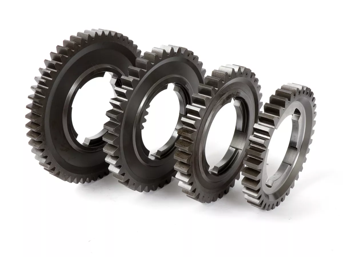 Caja de cambios -BENELLI Tipo Grantour Sport- Vespa PX125, PX150, PX200, T5 125cc, Cosa - 12/55, 13/40, 16/37, 19/35 dientes