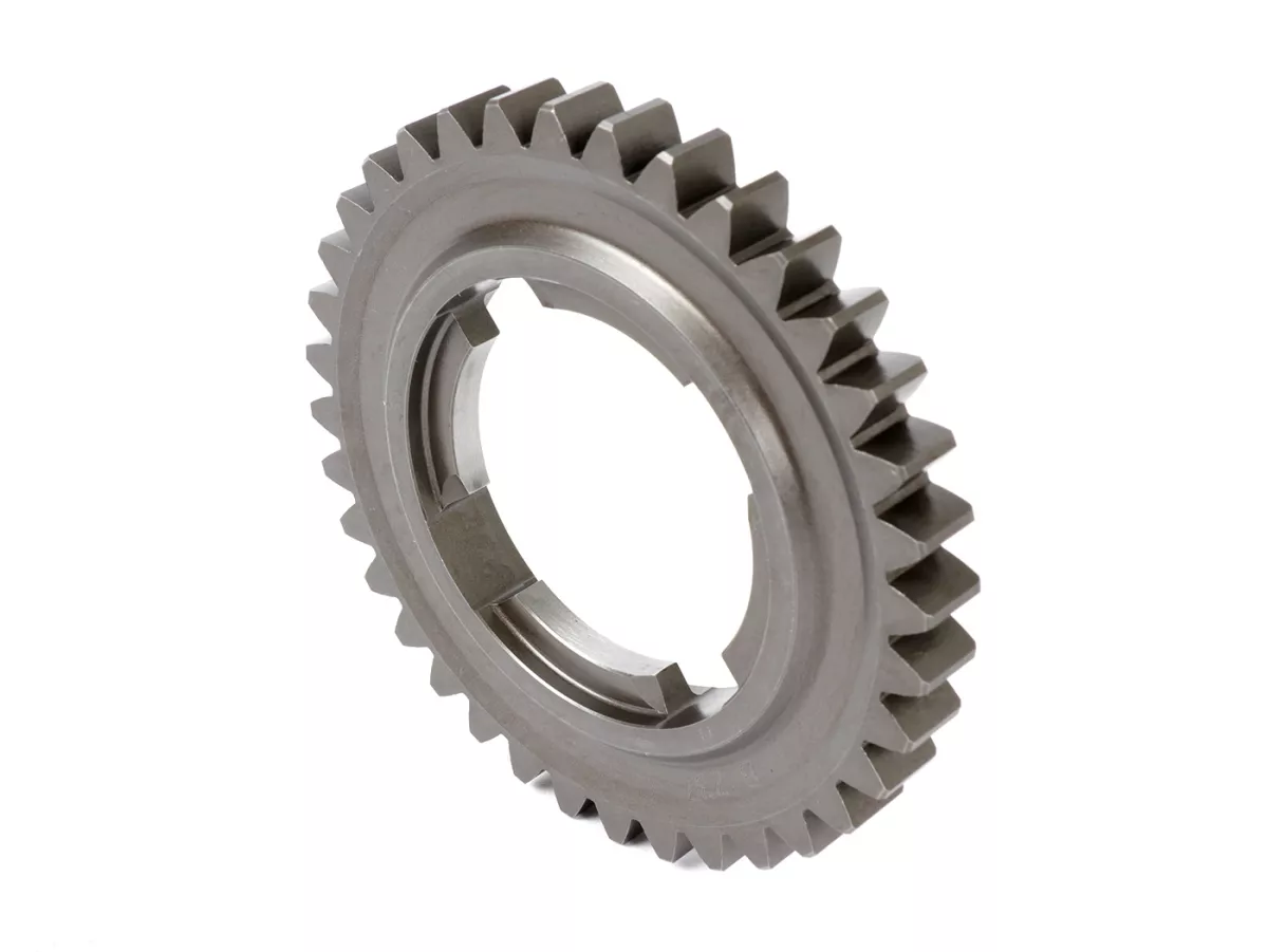 Engranaje 3 -BENELLI- Vespa PX125, PX150, PX200, T5 125cc, Cosa - (largo +1) - 37 dientes