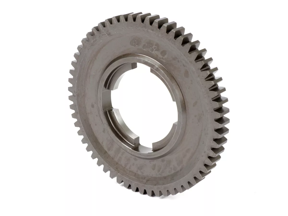 1st gear cog -BENELLI- Vespa PX125, PX150, PX200, T5 125cc, Cosa - 57 teeth
