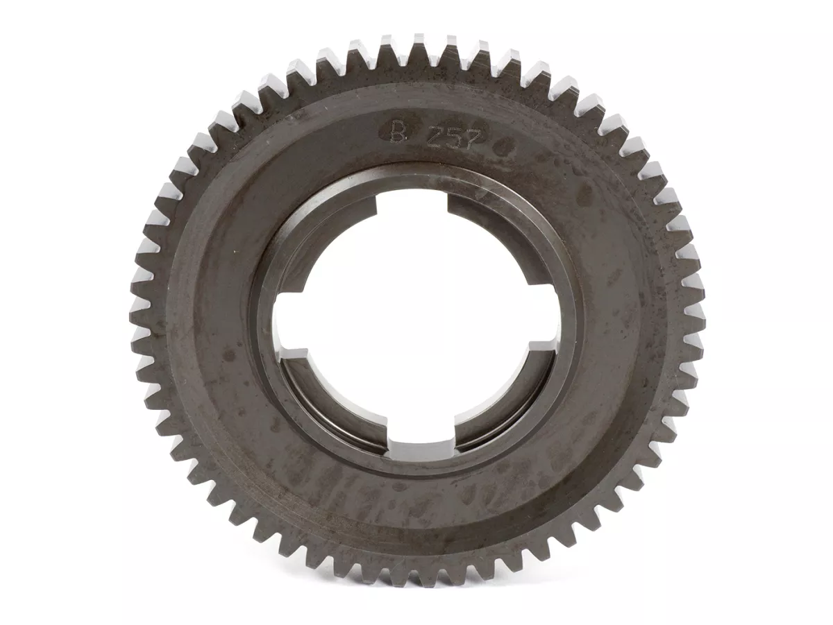 1st gear cog -BENELLI- Vespa PX125, PX150, PX200, T5 125cc, Cosa - 57 teeth