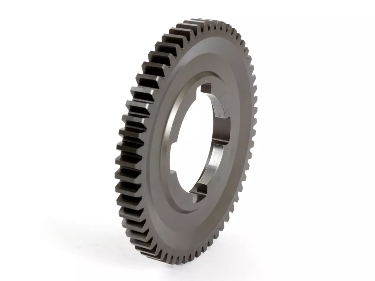 1st gear cog -BENELLI- Vespa PX125, PX150, PX200, T5 125cc, Cosa - 57 teeth