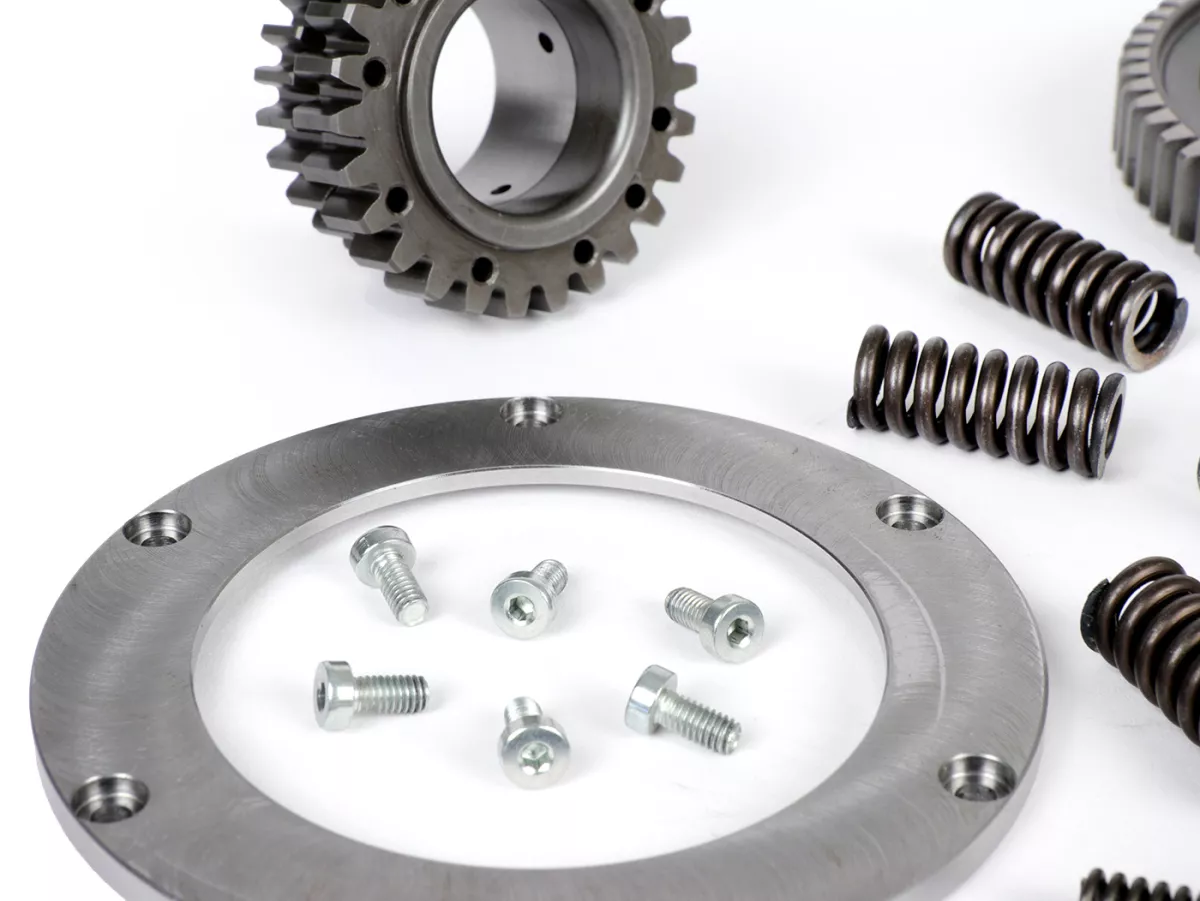 Rapporto di trasmissione primario per frizione Kingwelle/Crimaz CMX -BENELLI rinforzato/diritto- Vespa Largeframe PX, Rally, Sprint, Cosa, T5, LML 2T - 23/64 (2,78)