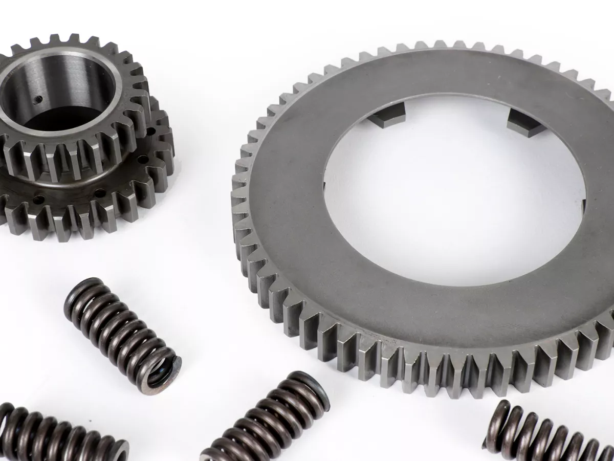 Rapporto di trasmissione primario per frizione Kingwelle/Crimaz CMX -BENELLI rinforzato/diritto- Vespa Largeframe PX, Rally, Sprint, Cosa, T5, LML 2T - 23/64 (2,78)