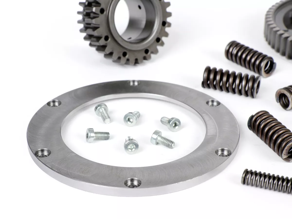 Rapporto di trasmissione primario per frizione Albero di comando/Crimaz CMX -BENELLI rinforzato/con denti diritti- Vespa Largeframe PX, Rally, Sprint, Cosa, T5, LML 2T - 20/65 (3,25)