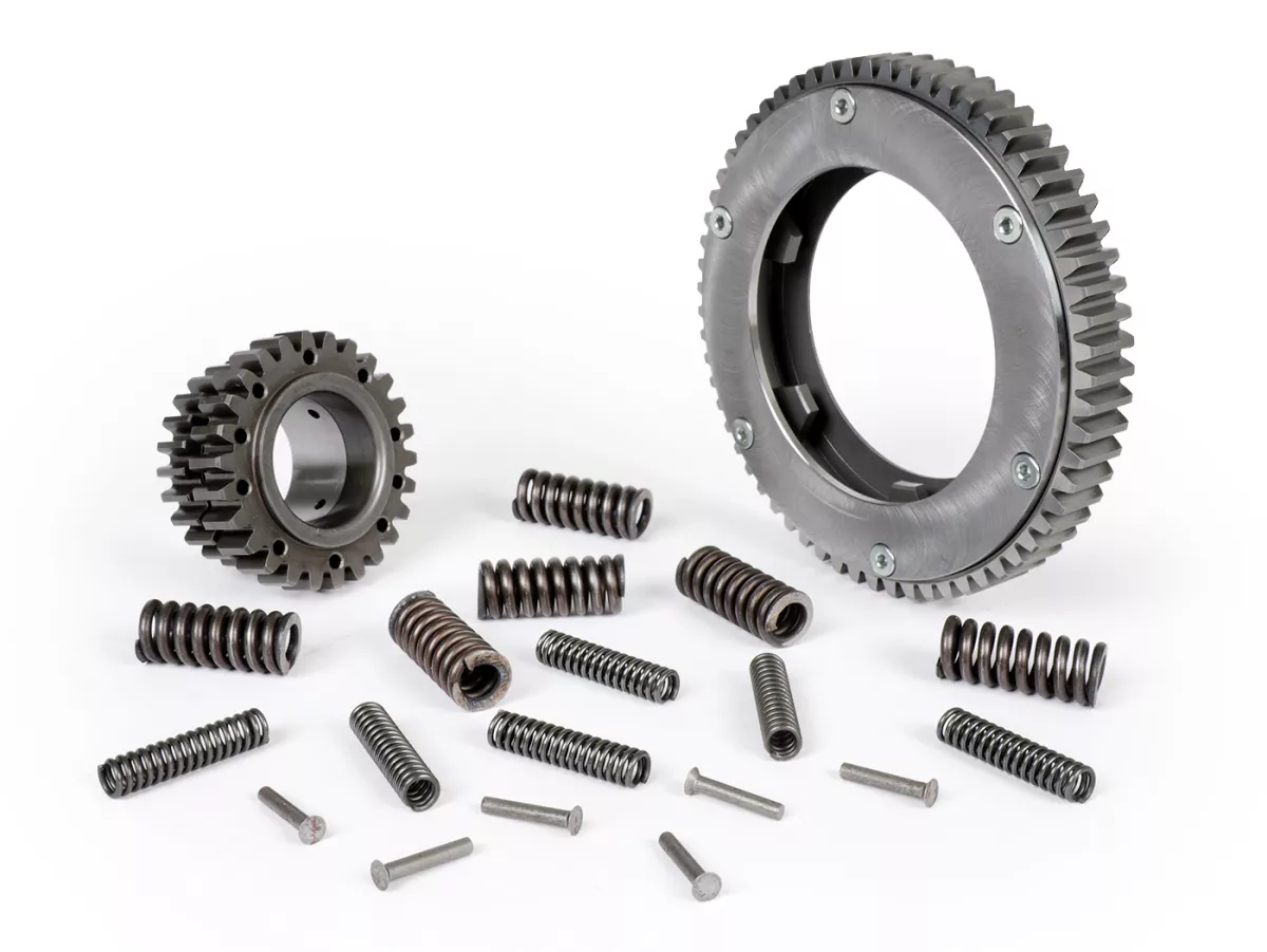 Rapporto di trasmissione primario per frizione Albero di comando/Crimaz CMX -BENELLI rinforzato/con denti diritti- Vespa Largeframe PX, Rally, Sprint, Cosa, T5, LML 2T - 20/65 (3,25)