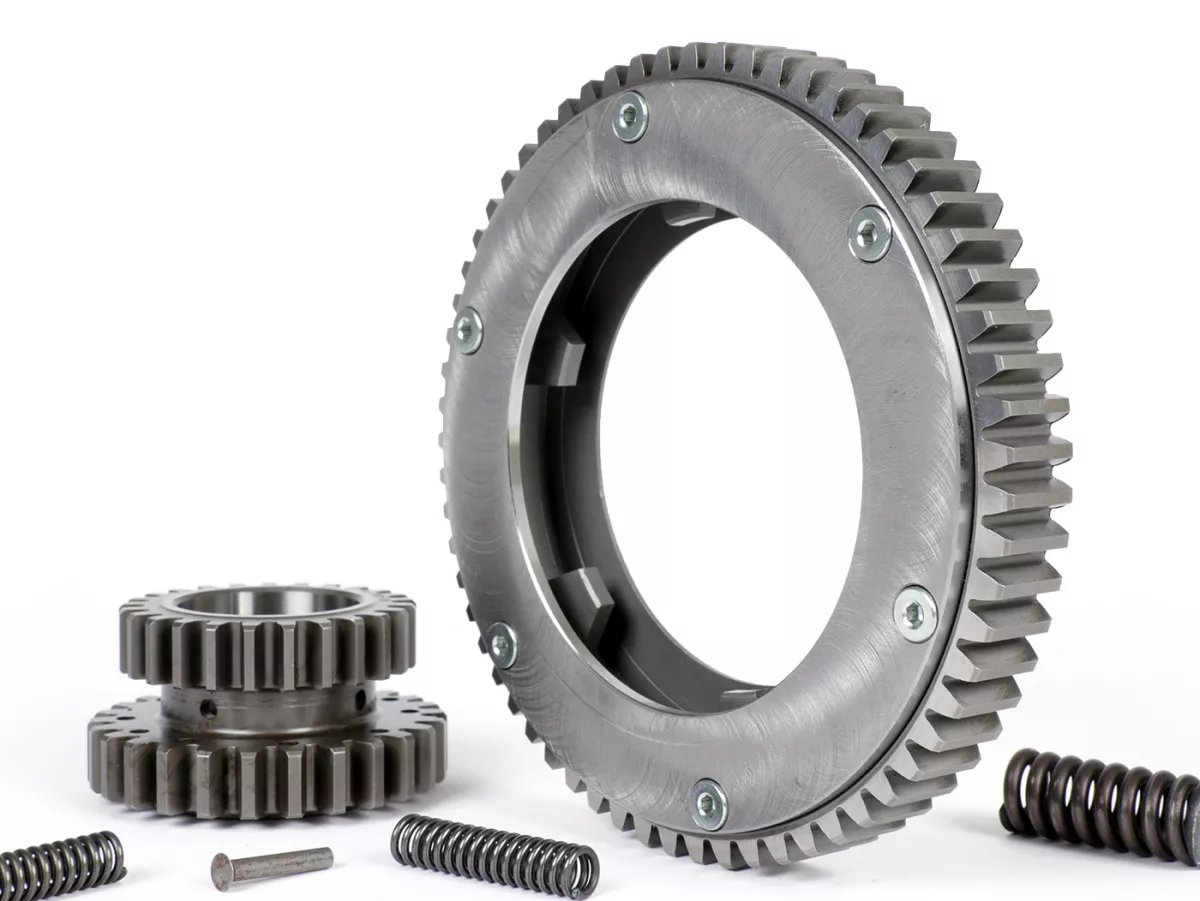 Rapporto di trasmissione primario per frizione Albero di comando/Crimaz CMX -BENELLI rinforzato/con denti diritti- Vespa Largeframe PX, Rally, Sprint, Cosa, T5, LML 2T - 20/65 (3,25)