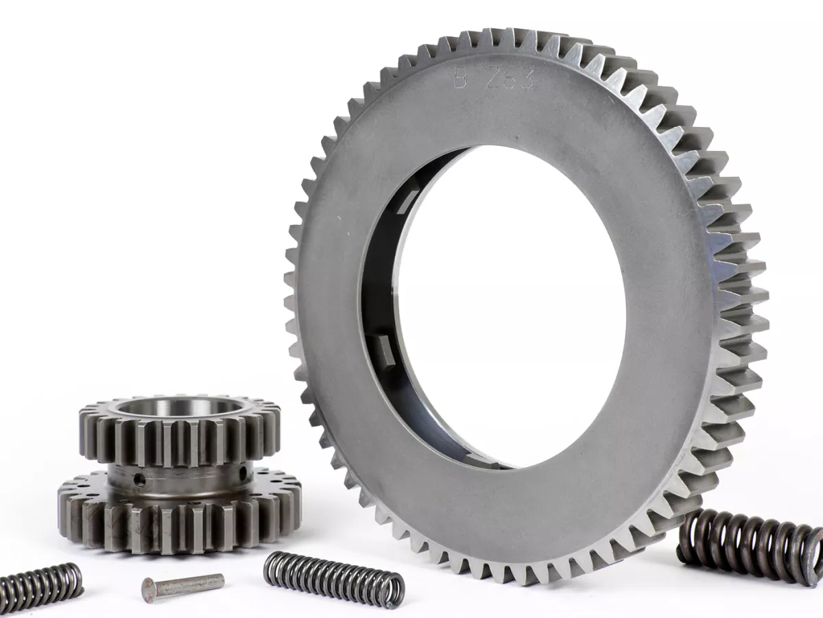 Rapporto di trasmissione primario per frizione Albero di comando/Crimaz CMX -BENELLI rinforzato/con denti diritti- Vespa Largeframe PX, Rally, Sprint, Cosa, T5, LML 2T - 20/65 (3,25)