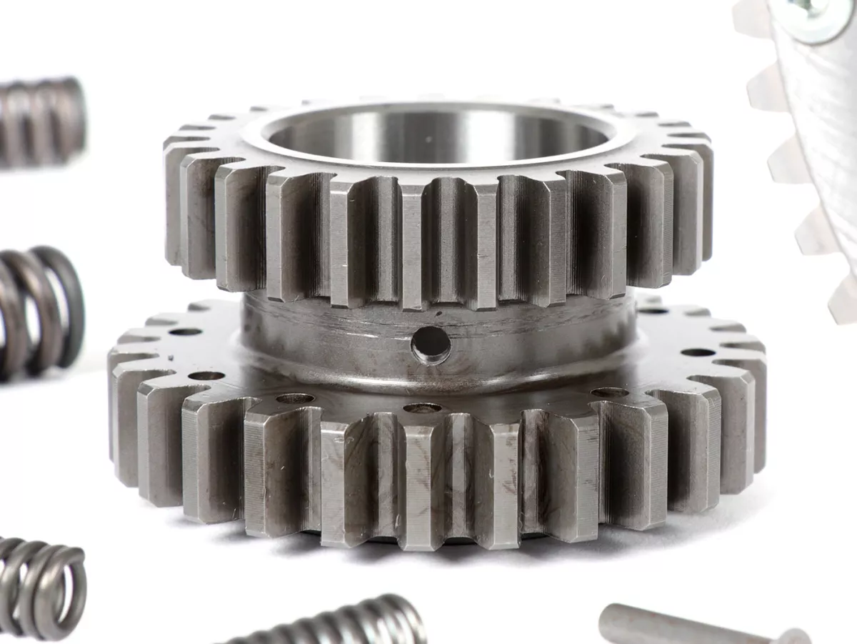 Rapporto di trasmissione primario per frizione Albero di comando/Crimaz CMX -BENELLI rinforzato/con denti diritti- Vespa Largeframe PX, Rally, Sprint, Cosa, T5, LML 2T - 20/65 (3,25)