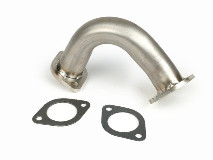 Uitlaatspruitstuk -BGM PRO- (Made in Germany) Piaggio 125-180 ccm 2-takt - Gilera Runner FX/FXR 125-180, Italjet Dragster 125-180, Piaggio SKR125, SKR150, TPH125, Skipper125, Skipper150, Hexagon LX/LXT 125-180 - Roestvrij staal