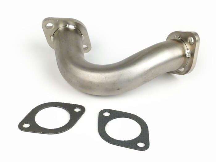 Uitlaatspruitstuk -BGM PRO- (Made in Germany) Piaggio 125-180 ccm 2-takt - Gilera Runner FX/FXR 125-180, Italjet Dragster 125-180, Piaggio SKR125, SKR150, TPH125, Skipper125, Skipper150, Hexagon LX/LXT 125-180 - Roestvrij staal