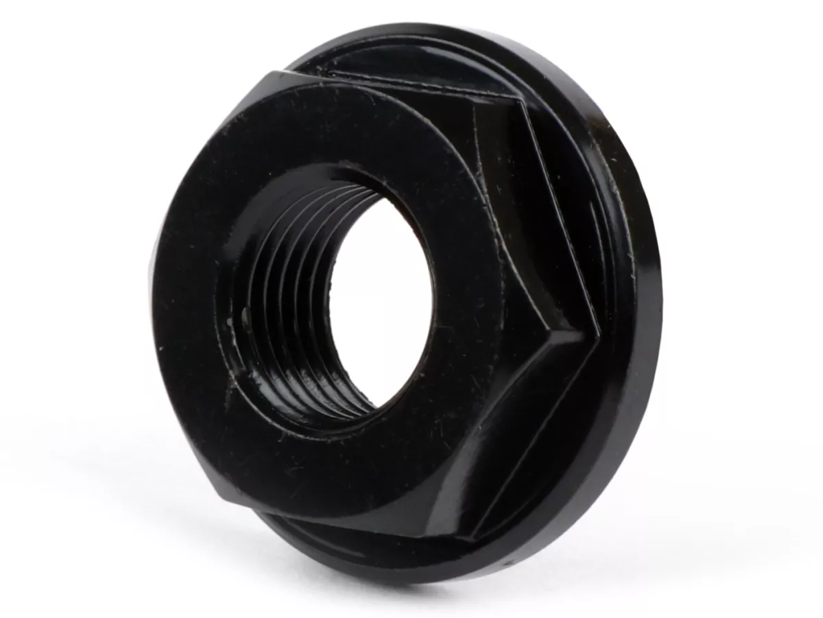 Ecrou d'embrayage trempé -BGM PRO M10 x1.00 (filet fin) SW=16 demi-haut- utilisé comme écrou d'embrayage Vespa pour arbre secondaire BGM PRO pour V50, PV125, ET3, PK S, PK XL - dureté 10