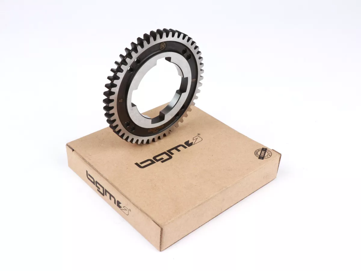 4th gear cog -BGM PRO, 4-speed gearbox- Vespa PK S, PK XL1, PK XL2, ETS, V50 (V5A1T, 69444-), Special (V5B3T, 94315-), Elestart (V5B4T, 1514-), PV125 (VMA2T, 150203-), ET3 (VMB1T, 8161-) - 48 teeth (short)