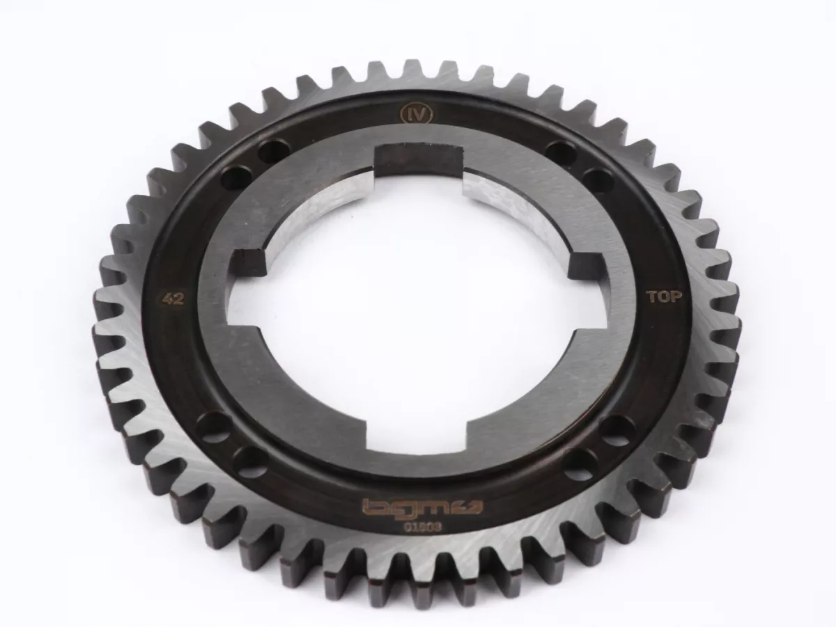 4th gear cog -BGM PRO, 4-speed gearbox- Vespa PK S, PK XL1, PK XL2, ETS, V50 (V5A1T, 69444-), Special (V5B3T, 94315-), Elestart (V5B4T, 1514-), PV125 (VMA2T, 150203-), ET3 (VMB1T, 8161-) - 48 teeth (short)
