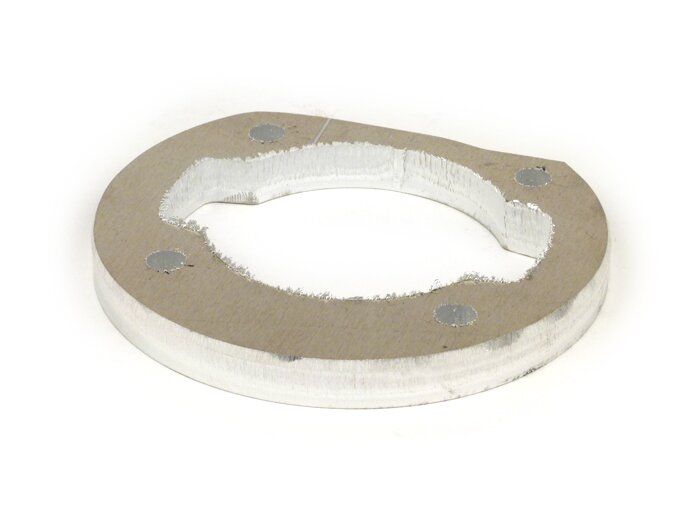 Cylinder base spacer -BGM ORIGINAL for Polini Evolution reed valve 133cc, Parmakit SP09/W-Force, Quattrini M1, Falc- Vespa V50, PV125, ET3, PK50, PK80, PK125 - 10,0mm