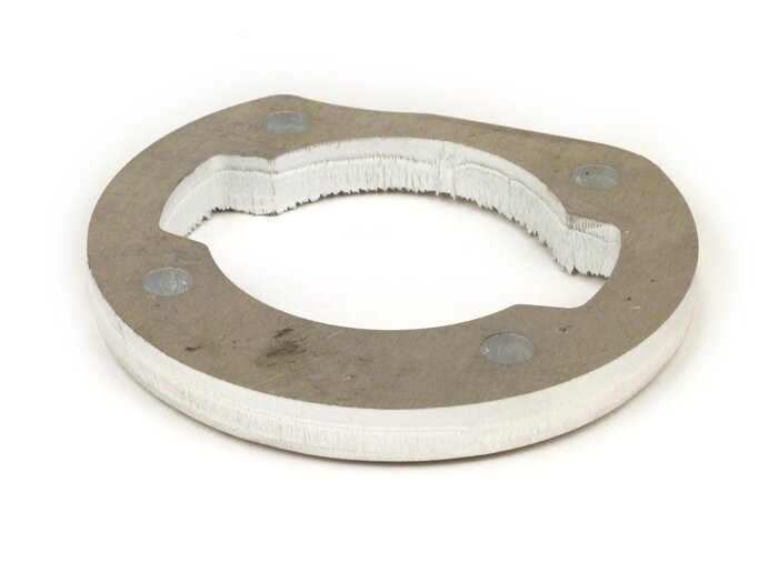 Cylinder base spacer -BGM ORIGINAL for Polini Evolution reed valve 133cc, Parmakit SP09/W-Force, Quattrini M1, Falc- Vespa V50, PV125, ET3, PK50, PK80, PK125 - 10,0mm