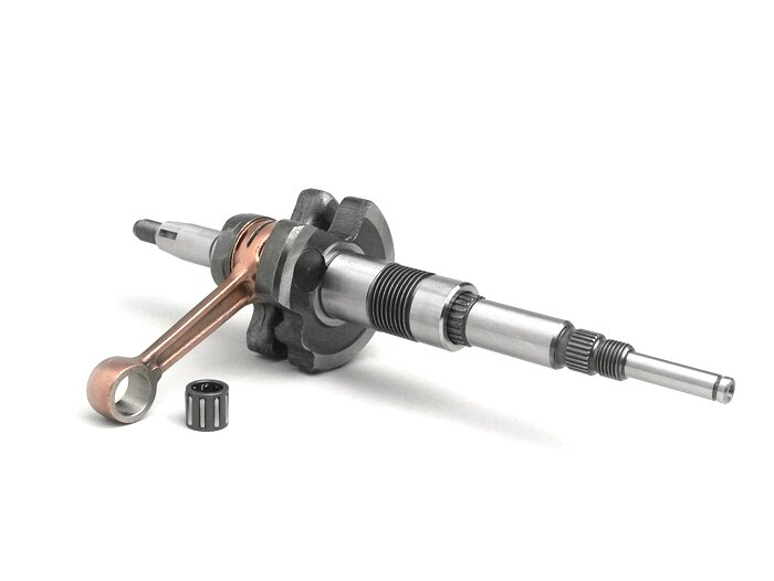 Crankshaft -TOP RACING Original- Morini (type AH) - Benelli 491RR, 491ST, K2 Suzuki Address50, AP50, Atala Byte50, Hacker, Malaguti Crosser50, Italjet Formula50, Torpedo50
