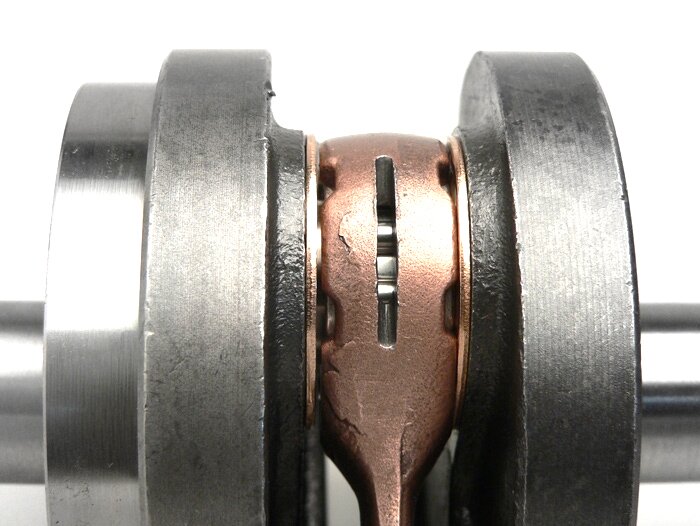 Crankshaft -TOP RACING Original- Peugeot 50cc vertical (models with electric oil pump) -TOP RACING Original-), XFIGHT50 (2004-)