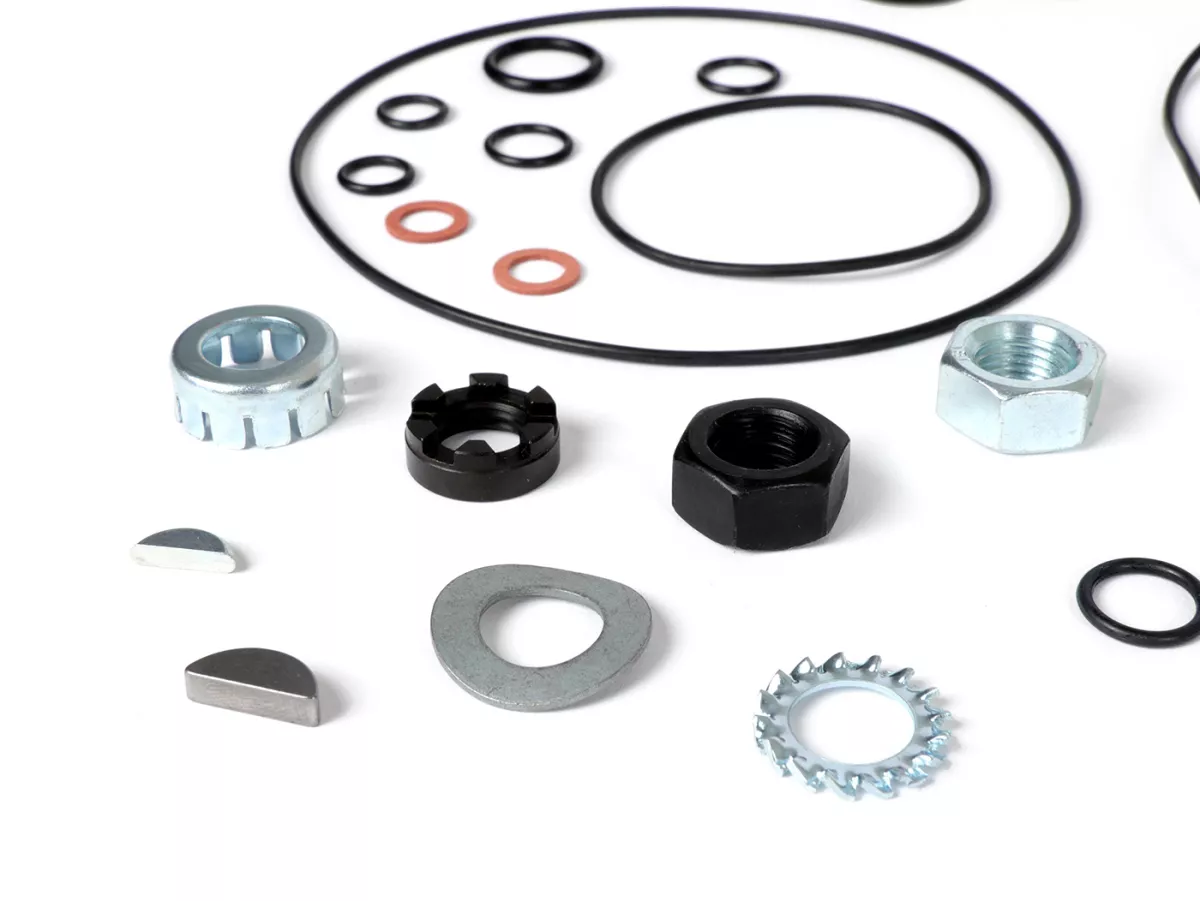 Krukaskit -BGM PRO Touring 57mm slag- Vespa PX200 - Asafdichting aandrijfzijde metaal
